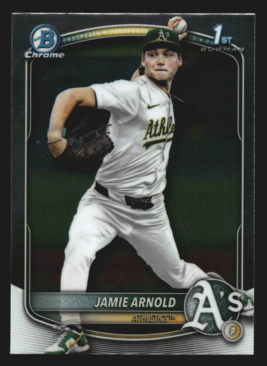 2025 Bowman Draft Chrome #BDC-30 Jamie Arnold Athletics 1st Bowman - Baseball Card Single