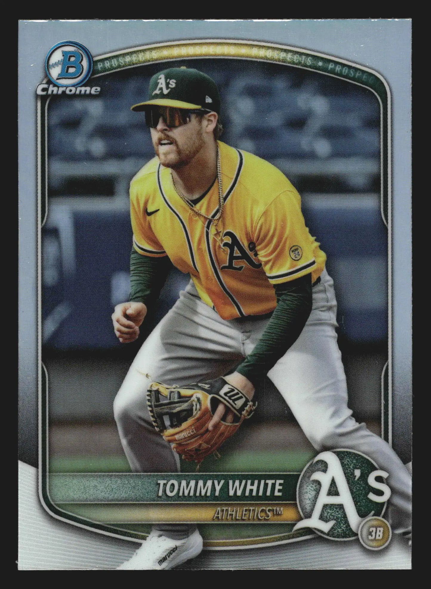 2025 Bowman Draft Chrome #BDC-88 Tommy White Athletics Refractor - Baseball Card Single