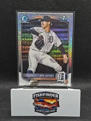 2025 Bowman Draft - Chrome Ben Jacobs #BDC-141 Mojo Refractor (RC)