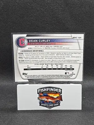2025 Bowman Draft - Chrome Dean Curley #BDC-129 Mojo Refractor (RC) - Baseball Card Single