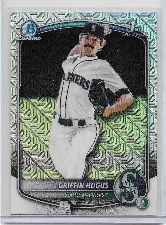 2025 Bowman Draft Chrome Griffin Hugus 1st Bowman Mega Box Mojo Refractor c-65 - Trading Card Singles
