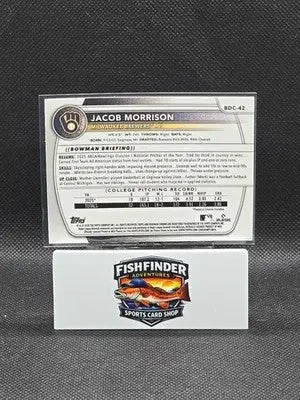 2025 Bowman Draft - Chrome Jacob Morrison #BDC-42 Mojo Refractor (RC) - Baseball Card Single