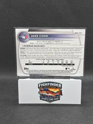 2025 Bowman Draft - Chrome Jake Cook #BDC-97 Mojo Refractor (RC) - Baseball Card Single