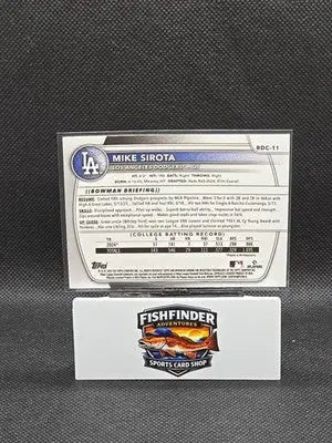 2025 Bowman Draft - Chrome Mike Sirota #BDC-11 Laser Refractor (RC) - Baseball Card Single