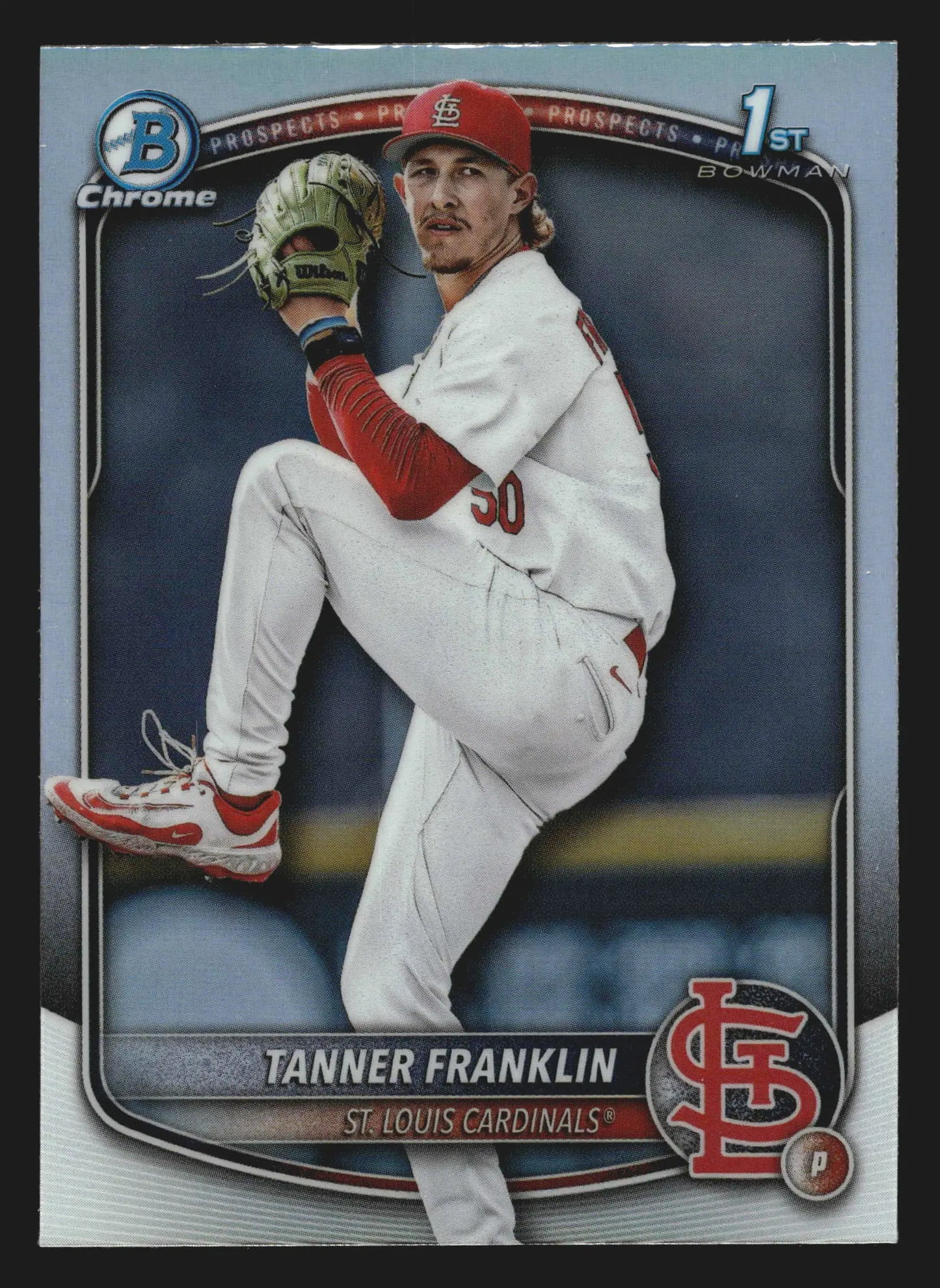 2025 Bowman Draft Chrome Tanner Franklin #BDC-90 Refractor RC Cardinals - Baseball Card Single