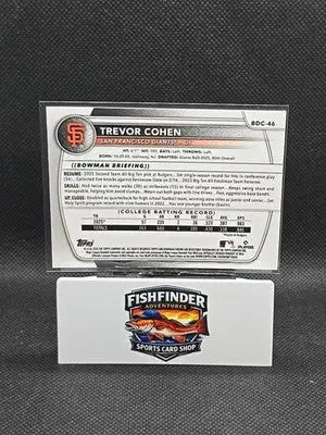 2025 Bowman Draft - Chrome Trevor Cohen #BDC-46 Mojo Refractor (RC) - Baseball Card Single