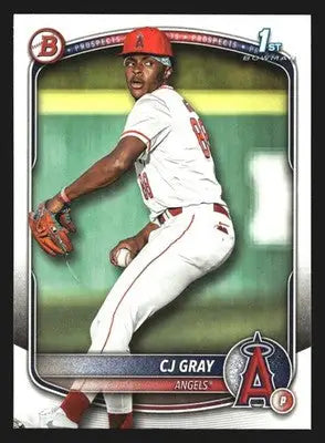 2025 Bowman Draft CJ Gray #BD-197 1st Bowman Los Angeles Angels - Baseball Card Single