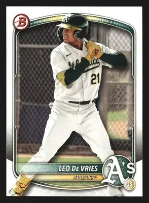 2025 Bowman Draft Leo De Vries #BD-87 Athletics - Baseball Card Single
