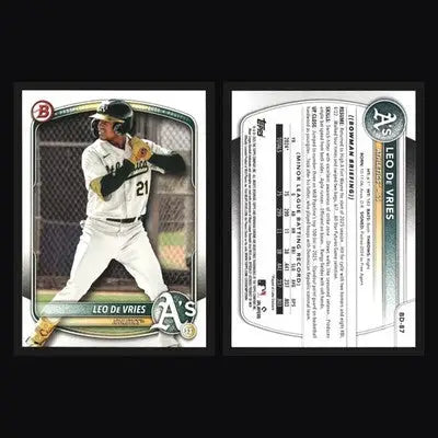 2025 Bowman Draft Leo De Vries #BD-87 Athletics - Baseball Card Single