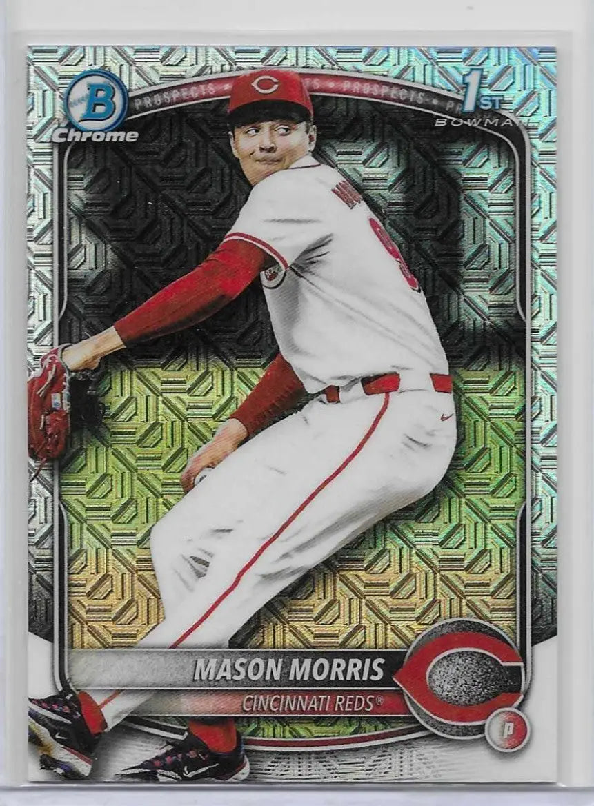 2025 Bowman Draft Mason Morris Mega Mojo Refractor 1st Bowman BDC-66 c-59 - Baseball Card Single