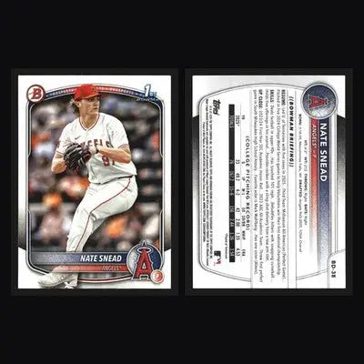 2025 Bowman Draft Nate Snead #BD-38 Angels 1st Bowman - Baseball Card Single