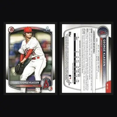 2025 Bowman George Klassen #BP-63 1st Bowman Prospect Angels - Baseball Card Single