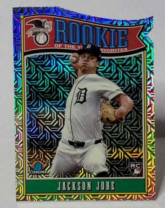 2025 Bowman- Jackson Jobe Die-Cut Mojo Refractor (RC) DETROIT TIGERS #ROY-3 - Baseball Card Single