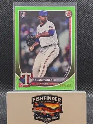 2025 Bowman - Kumar Rocker #80 Neon Green /399 (RC) - Baseball Card Single