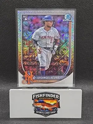 2025 Bowman - Luisangel Acuna #83 Chrome Mojo Refractor (RC) - Baseball Card Single
