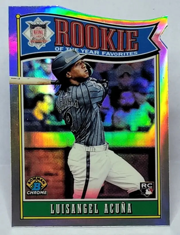 2025 Bowman LUISANGEL ACUNA Chrome Rookie Of The Year Favorites RC #ROY-4 Mets - Baseball Card Single
