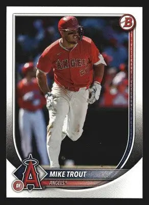 2025 Bowman Mike Trout #1 Los Angeles Angels - Baseball Card Single