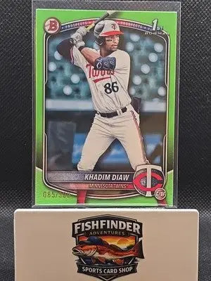 2025 Bowman - Prospects Khadim Diaw #BP-77 Neon Green /399 (RC) - Baseball Card Single
