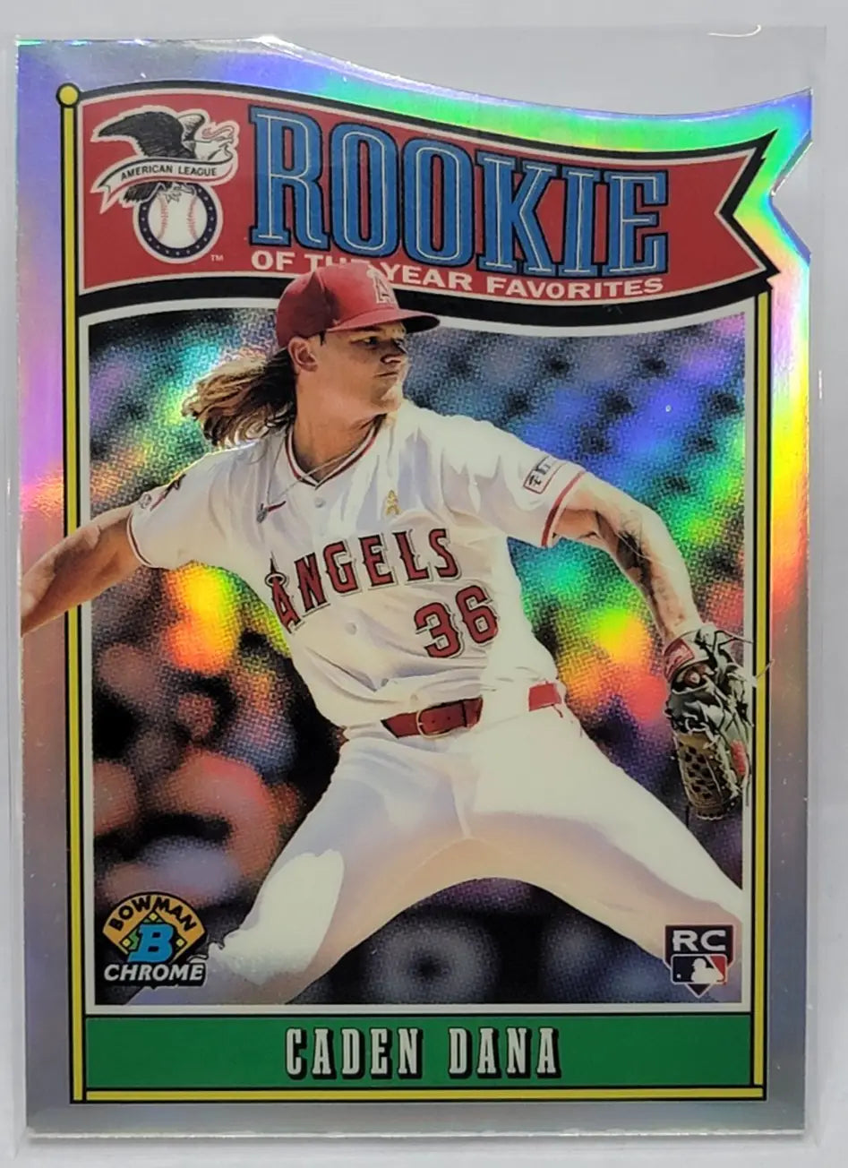 2025 Bowman Rookie of the Year Favorites - #ROY-7 Caden Dana Angels RC - Baseball Card Single