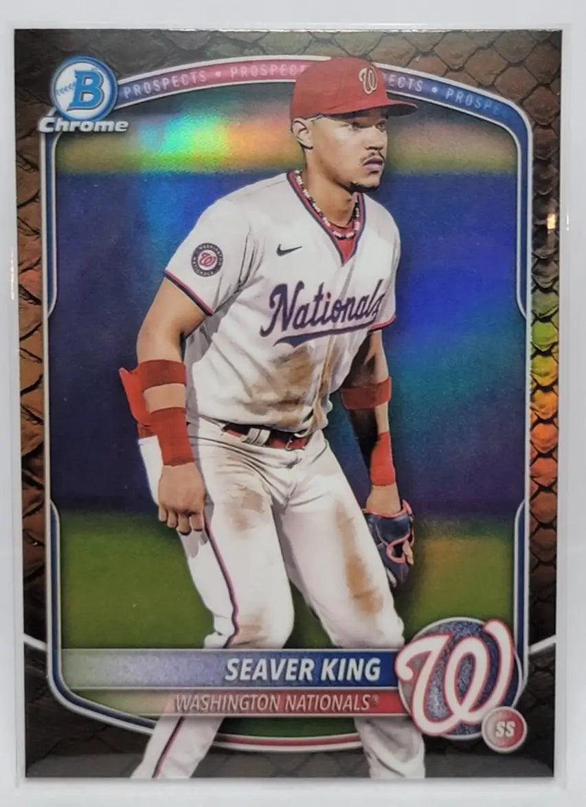 Seaver King Bowman Seaver King Reptilian Refractor baseball card for 2025 Bowman collection