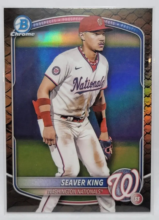 Seaver King Bowman Seaver King Reptilian Refractor baseball card for 2025 Bowman collection