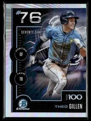 2025 Bowman Theo Gillen #BTP-76 Bowman Scouts Top 100 Tampa Bay Rays