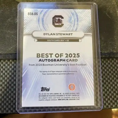 2025 Bowman U Best - Dylan Stewart Rookie Auto Refractor - Football Card Single
