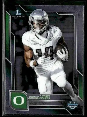 2025 Bowman University Chrome #166 Justius Lowe - Football Card Single
