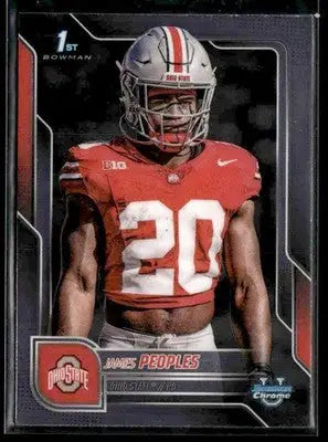 2025 Bowman University Chrome #43 James Peoples - Other
