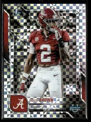 2025 Bowman University Chrome #72 Zabien Brown Xfractor - Other