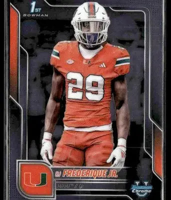 2025 Bowman University Chrome #92 OJ Frederique Jr. - Baseball Card Single