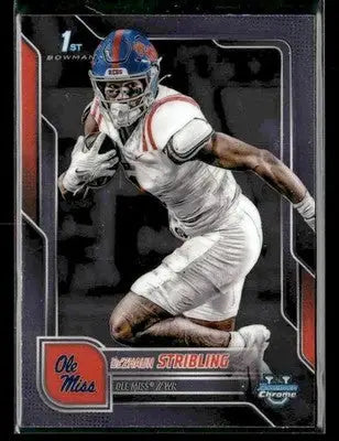 2025 Bowman University Chrome De’Zhaun Stribling #182 Ole Miss Rebels