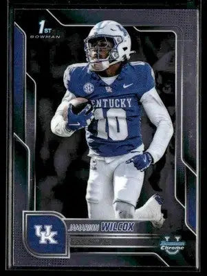 2025 Bowman University Chrome Jamarion Wilcox #130 Kentucky Wildcats - Baseball Card Single