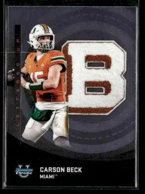 2025 Bowman University Chrome #LU-1 Carson Beck Lettered Up - Other