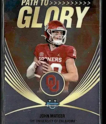 2025 Bowman University Chrome #PG-20 John Mateer Path to Glory - Other