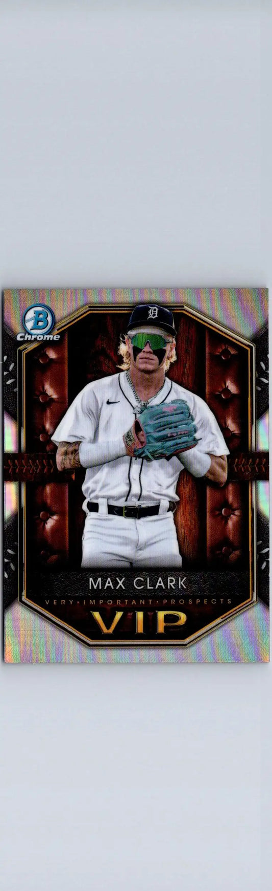 Max Clark baseball card with VIP designation from 2025 Bowman Important Prospects series