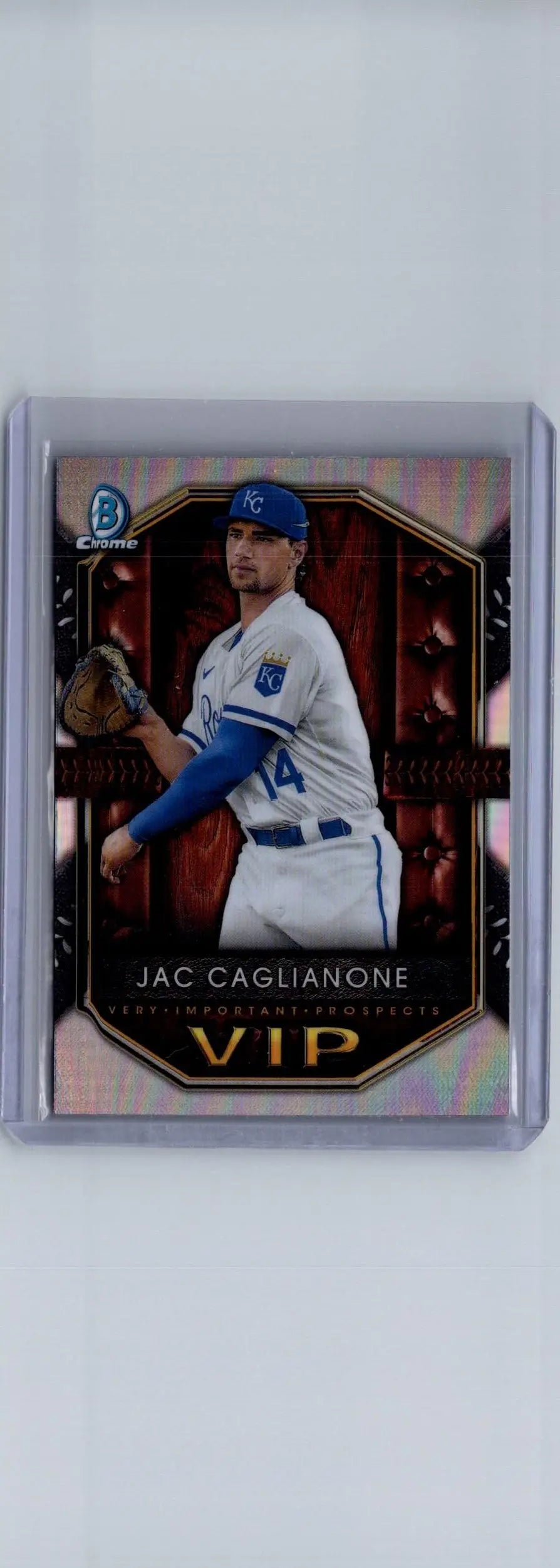 Baseball trading card of Jac Caglianone from 2025 Bowman Important Prospects series