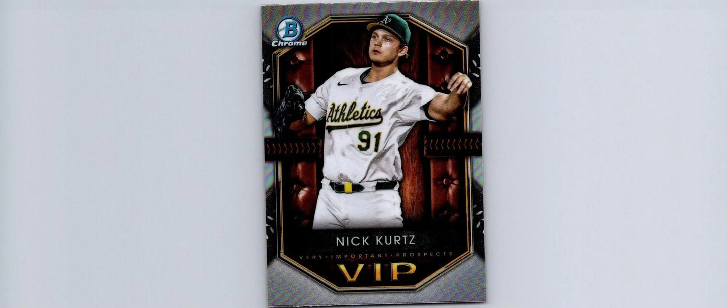 Nick Kurtz baseball card from 2025 Bowman VIP-2 Important Prospects series