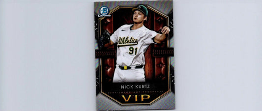 Nick Kurtz baseball card from 2025 Bowman VIP-2 Important Prospects series