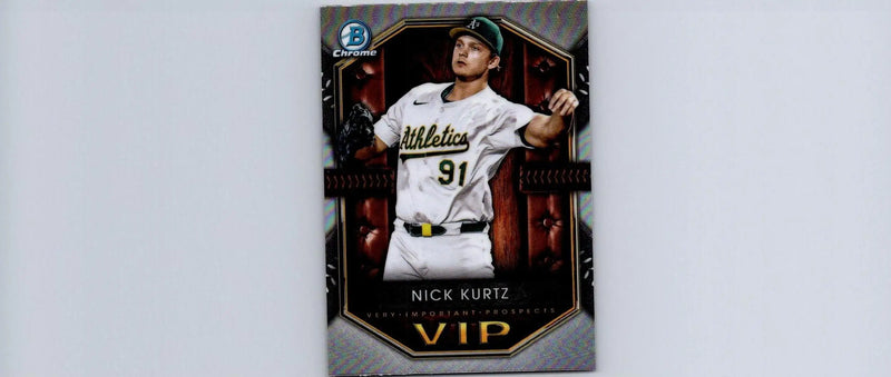 Nick Kurtz baseball card from 2025 Bowman VIP-2 Important Prospects series