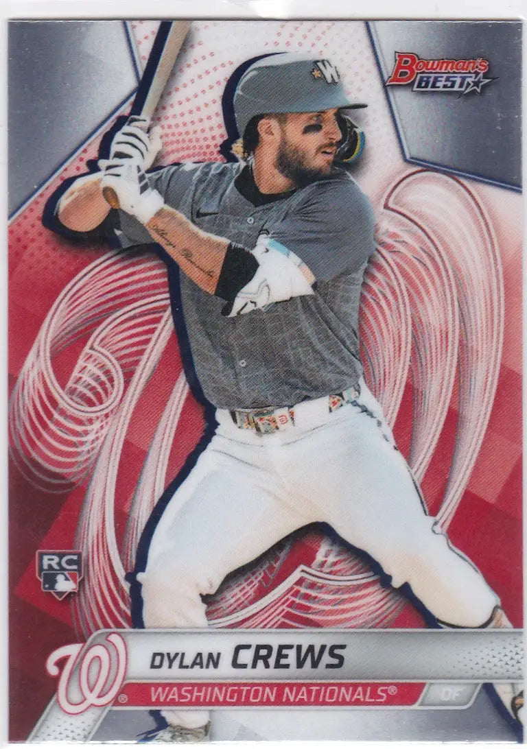 2025 Bowman’s Best #27 Dylan Crews RC Washington Nationals - Baseball Card Single