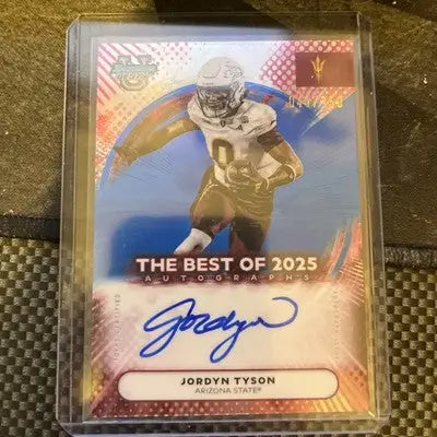 2025 Bowman’s Best U Football Best of 2025 AUTO Jordyn Tyson Arizona State /150 - Trading Card