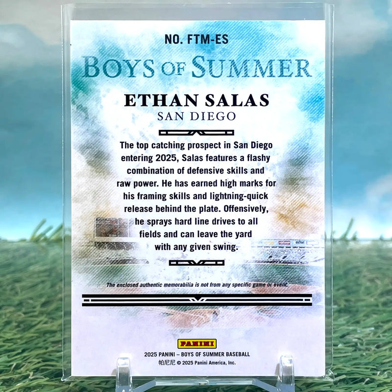 2025 Boys of Summer Ethan Salas 5 Tools Relic Card /99 SD Padres KM03 - Baseball Card Single