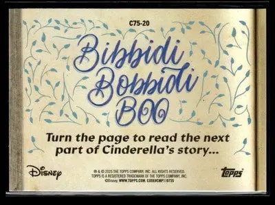2025 Disney Wonder #C75-20 Grand Duke arrives to test slipper Cinderella 75th - Non-Sports Card Single