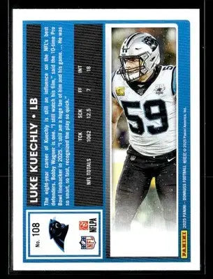 2025 Donruss #108 Luke Kuechly - Football Card Single