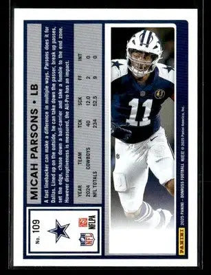 2025 Donruss #109 Micah Parsons - Football Card Single