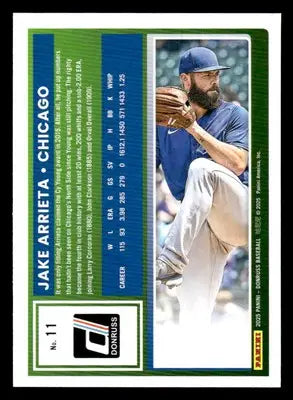 2025 Donruss #11 Jake Arrieta - Baseball Card Single