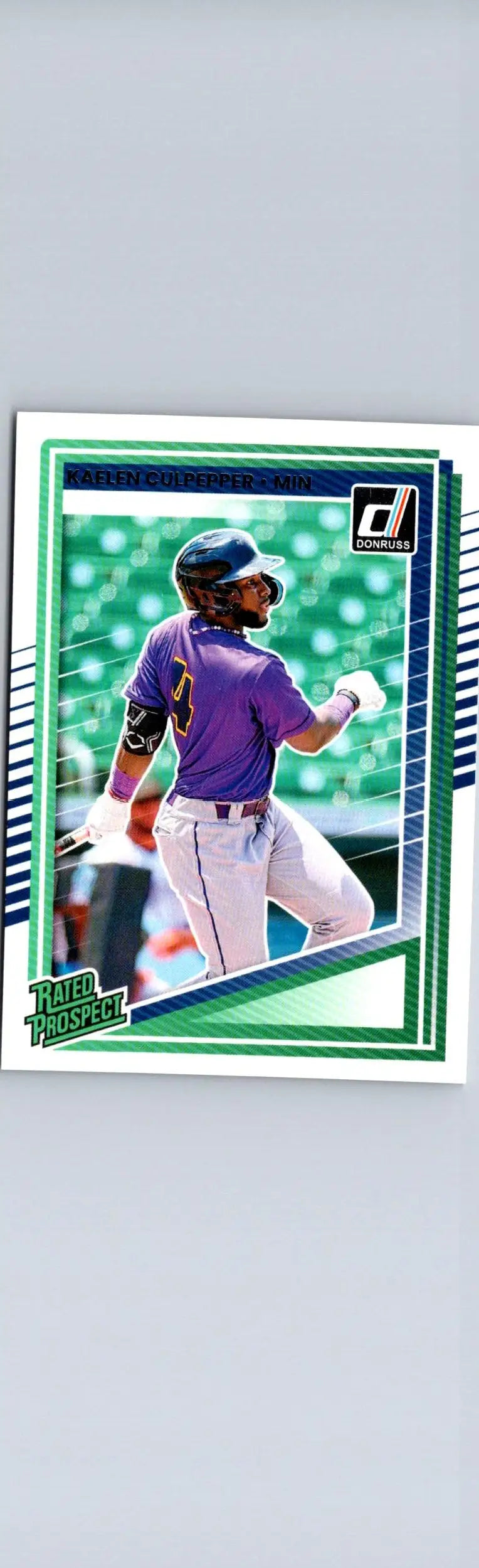 2025 Donruss Kaelen Culpepper trading card featuring a player in a purple jersey