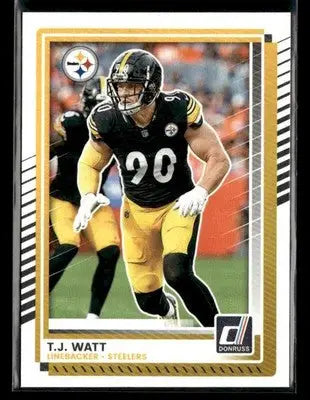 2025 Donruss #132 T.J. Watt - Football Card Single