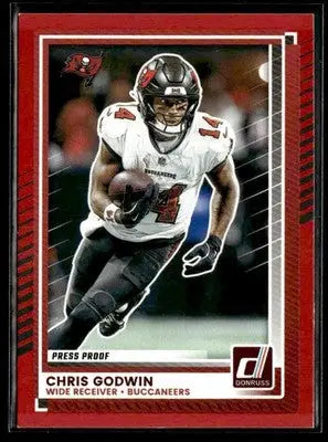 2025 Donruss #134 Chris Goodwin Press Proof Red Tampa Bay Buccaneers - Football Card Single